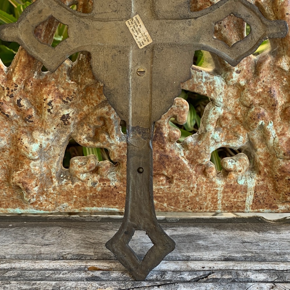 Antique Brass Crucifix Wall Decor - Picture 8 of 10